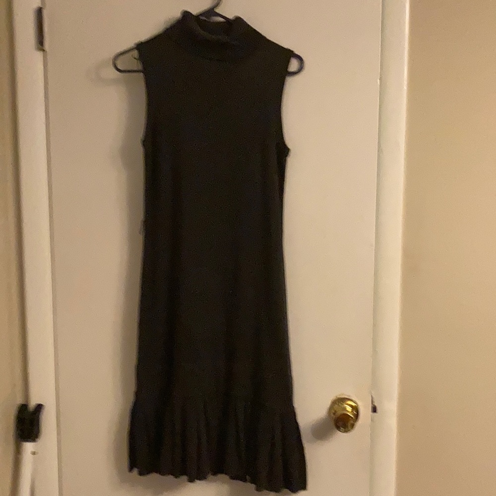 Ruffle sweater dress